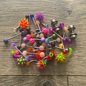 Tongue ring- mixed bag of 36 rings or 2/$5 deal